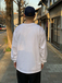 ＢＥＮＣＨ　／　Ｂｅｅ　Ｌｏｇｏ　Ｅｍｂｒｏｉｄｅｒｙ　ＬＳ　Ｔｅｅ　（Ｗｈｉｔｅ）