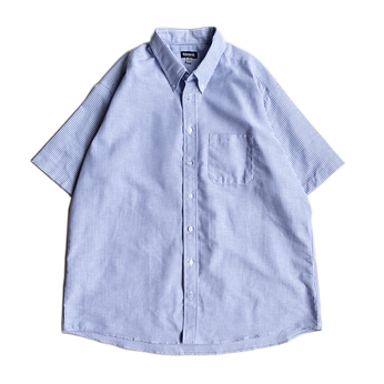 Ｅｄｗａｒｄｓ　Ｇａｒｍｅｎｔ　／　Ｅａｓｙ　Ｃａｒｅ　Ｏｘｆｏｒｄ　ＳＳ　Ｓｈｉｒｔ　（Ｂｌｕｅ　ｓｔｒｉｐｅ）