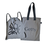 Getty Center Museum / L.A. Graffiti Black Book Reflective Reversible Bag