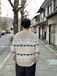 Ｏｌｄ　Ｎａｖｙ　／　Ｐａｔｔｅｒｎ　Ｃｒｅｗｎｅｃｋ　Ｓｗｅａｔｅｒ　（Ｂｅｉｇｅ）