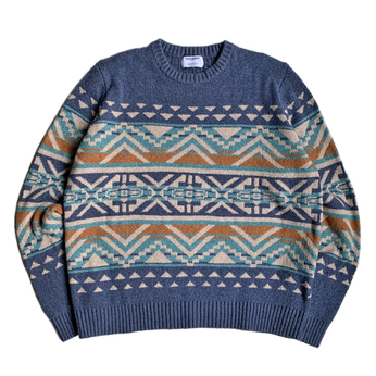 Ｏｌｄ　Ｎａｖｙ　／　Ｐａｔｔｅｒｎ　Ｃｒｅｗｎｅｃｋ　Ｓｗｅａｔｅｒ　（Ｎａｖｙ）